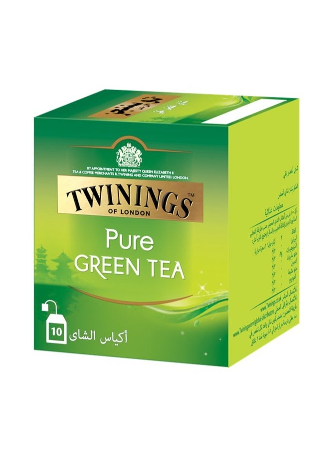 Twinings Pure Green Tea 10 Teabags (20g)  - Image 1