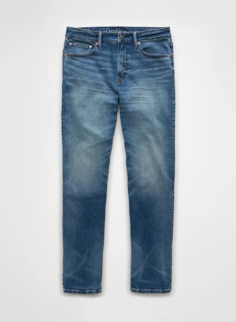 امريكان ايجل Airflex Athletic Straight Jeans
