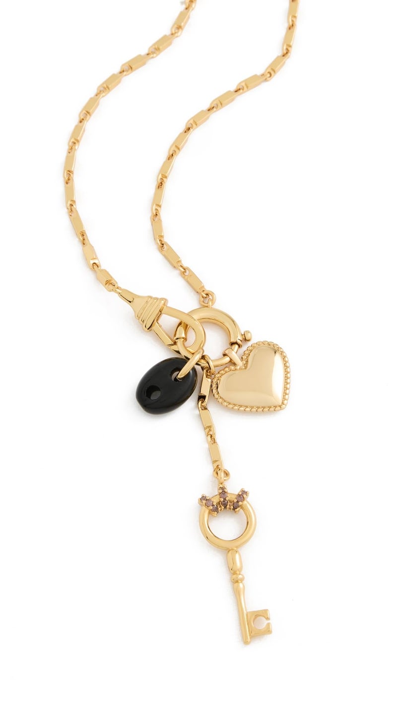 Made Well Madewell Women's Bar Watch Chain Charm Necklace, Antique Gold, One Size - Image 1