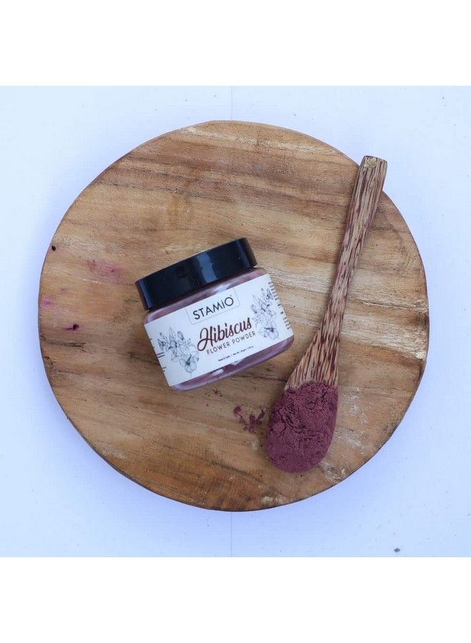 STAMIO Pure Hibiscus Powder For Hair Care Skin Cleansing Conditioning Mask Face Pack Scrub Wash ; Rosasinensis ; 50Gm - Image 3