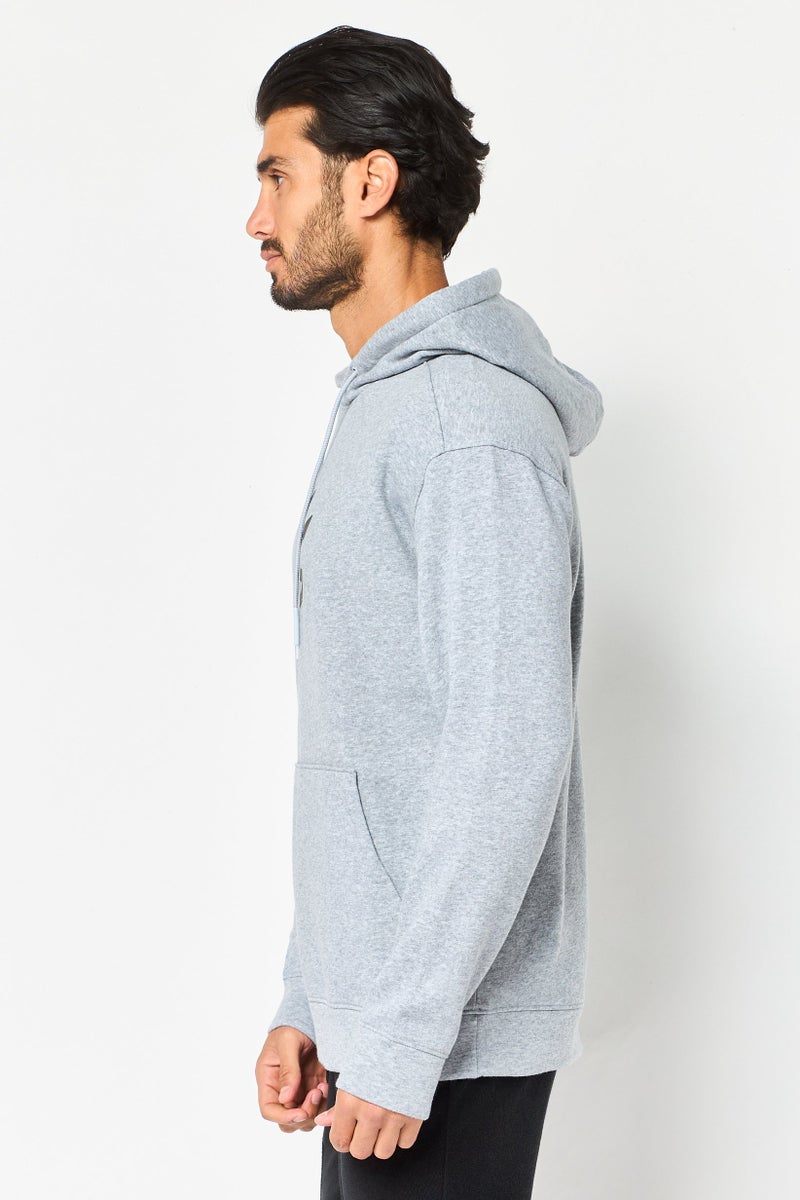 UNDER ARMOUR هودي خارجي طويل الأكمام للرجال من كاري × أندر أرمور، رمادي - Image 2