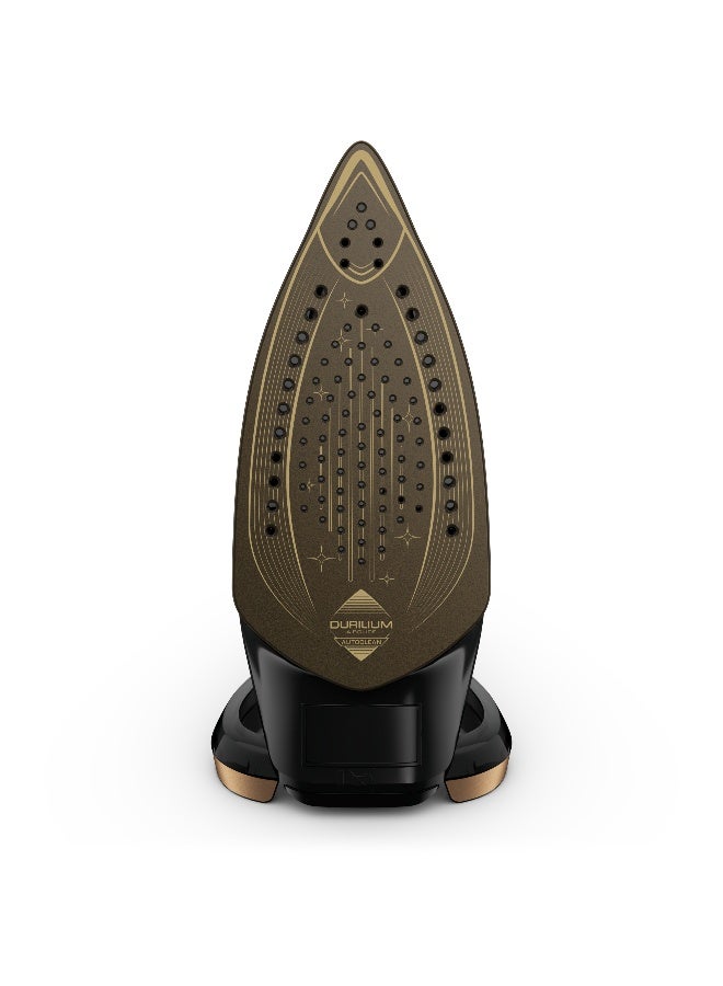 Tefal Puregliss Steam Iron | 50 g/Minute Cont | Steam Output, 280 g/Minute Steam Burst | Anti-Stain Protection | Exceptional Glide | Safety Auto-Off | 270 ml 3000 W FV8064G0 Black / Copper - Image 2