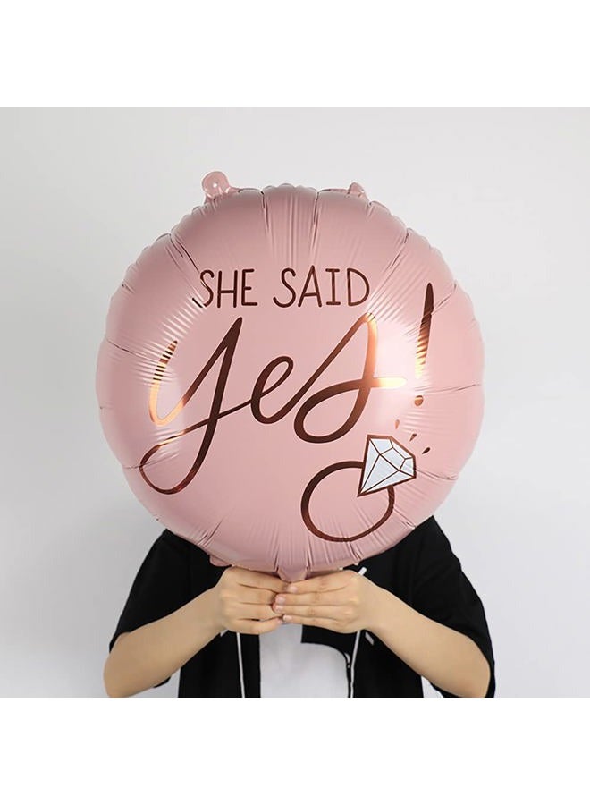 Delphinus Diamond Ring Foil Balloon Set, 5pcs Bridal Shower Supplies for Bridal Shower Bride to be Party Wedding Engagement Decoration - Image 4