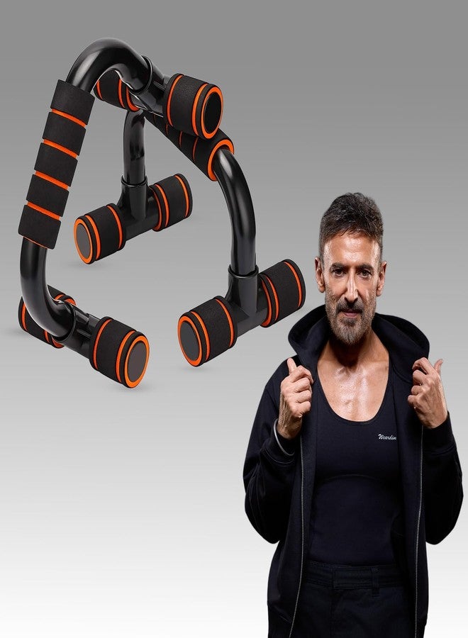 Wearslim® Professional Non-Slip Push-Up Bars, Foam Padded and Angled Grip Push-Up Stands - Image 1