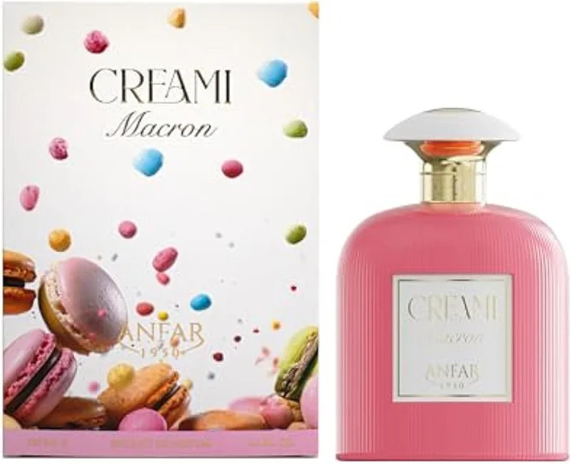 Anfar Anfar Creami Macron Eau de Parfum 100ml – Long Lasting Women’s Gourmand Perfume with Coffee, Cocoa & Cappuccino