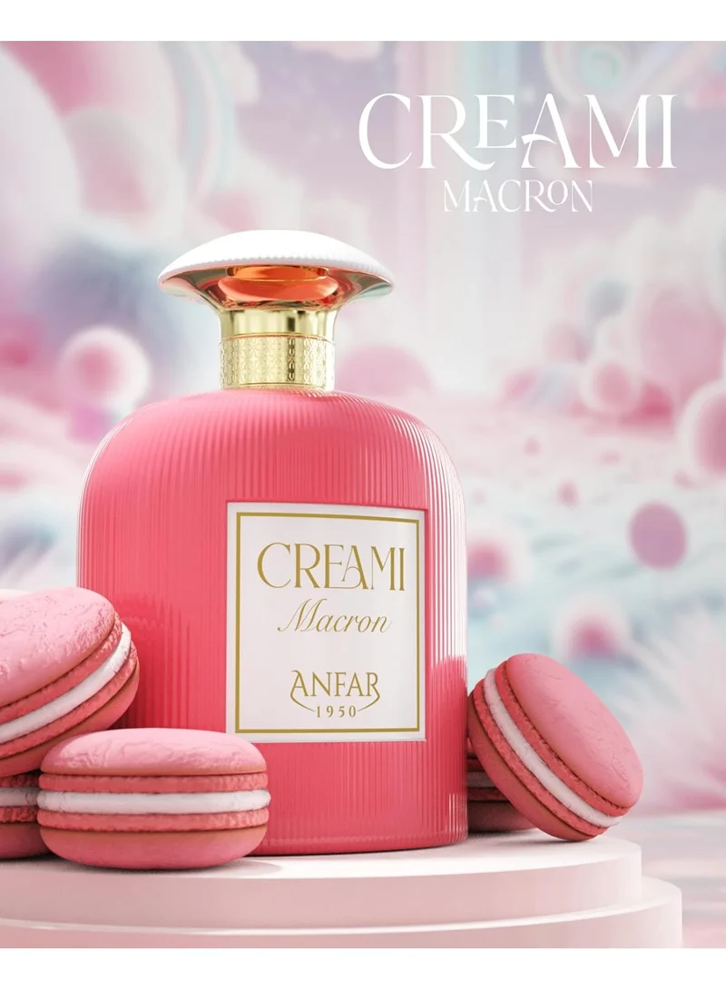 Anfar  Anfar Creami Macron Eau de Parfum 100ml – Long Lasting Women’s Gourmand Perfume with Coffee, Cocoa & Cappuccino  | Best Price UAE