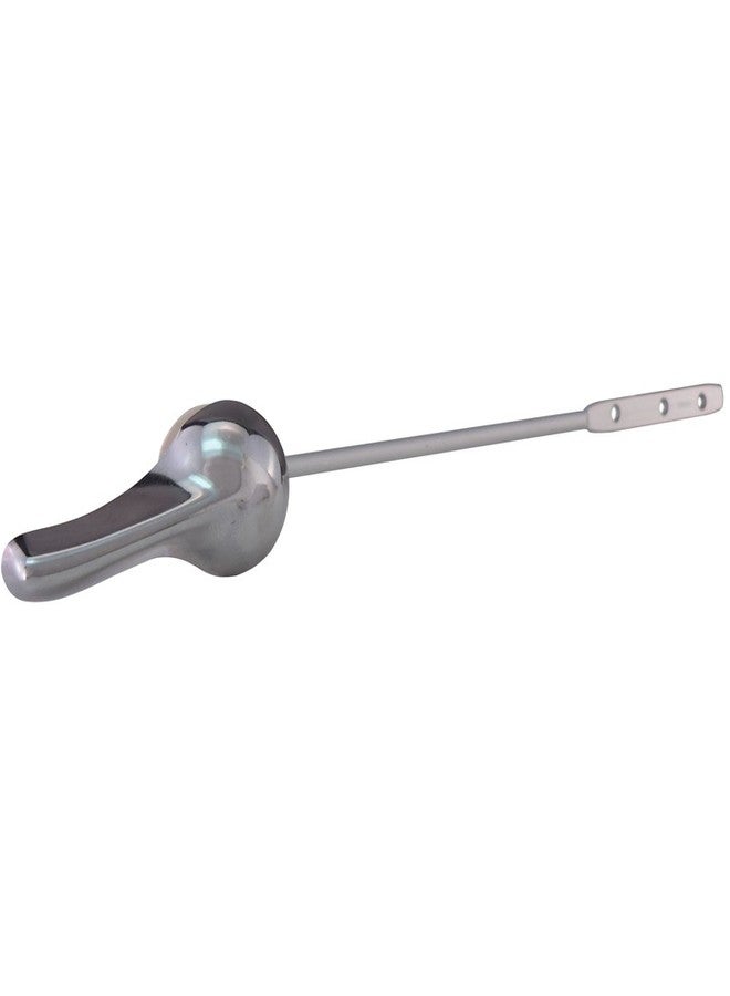 Plumb Pak PP23506 Fit All Toilet Tank Lever with Chrome Plated Metal Handle and Pre-Drilled 8 in. Metal Rod, Chrome - Image 1
