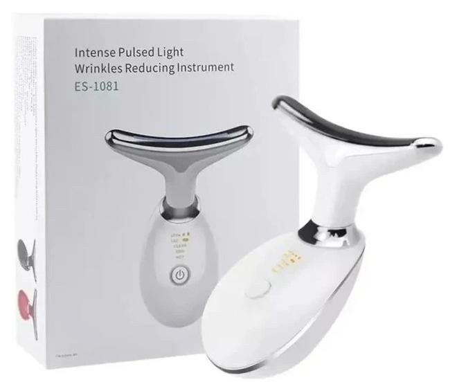 ES-1081 Anti-Aging LED Face Massager – IPL Wrinkle Reducing & Puffiness Relief Instrument, Rechargeable, Therapy Multicolour - Image 1
