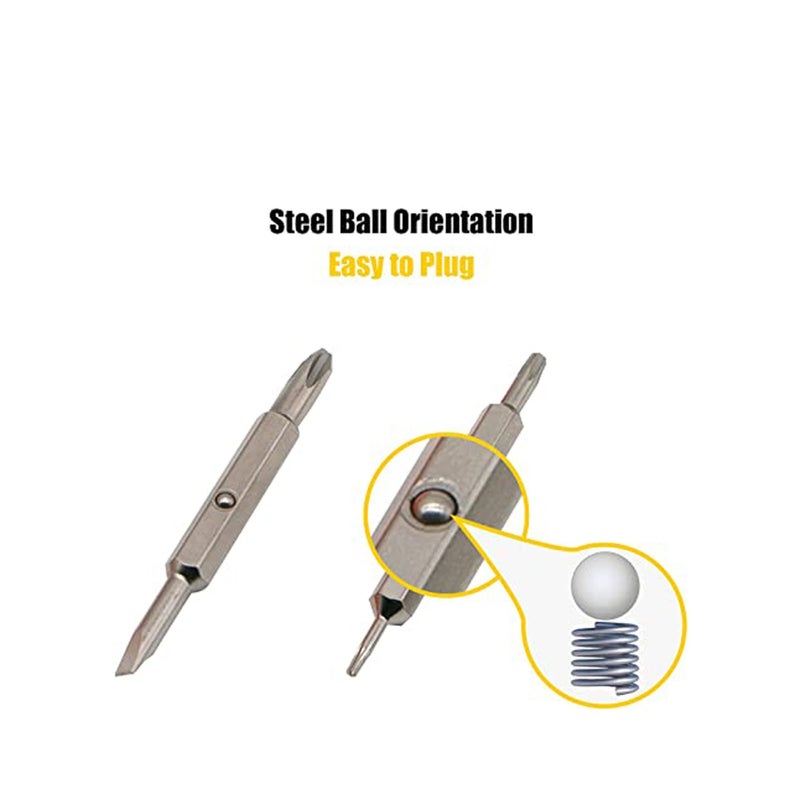 SOLARAE Multi-Bit Screwdriver, 4-IN-1 Quick Change Interchangeable Screwdriver Sets - Combination Multi Bit Screwdriver, Slotted Bits and Nut Driver - Image 5