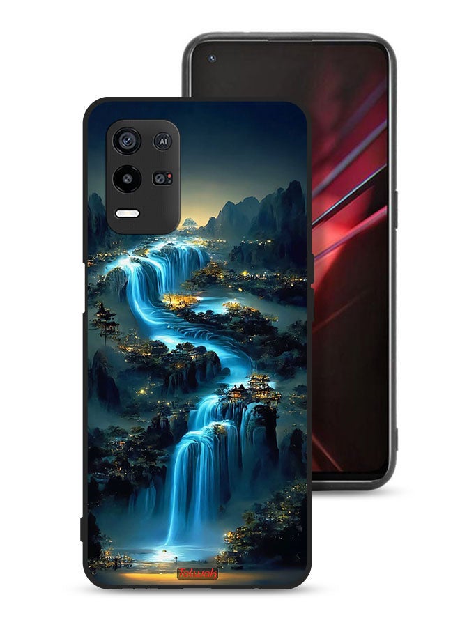 Tolwak Oppo K9x Protective Case Cover Waterfall Art - Image 1