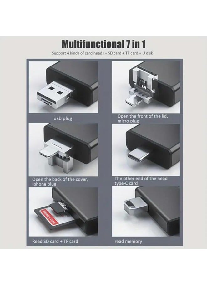 general The multi-function OTG card reader is suitable for Apple mobile phone OTG converter, external U disk SD TF camera universal - Image 4