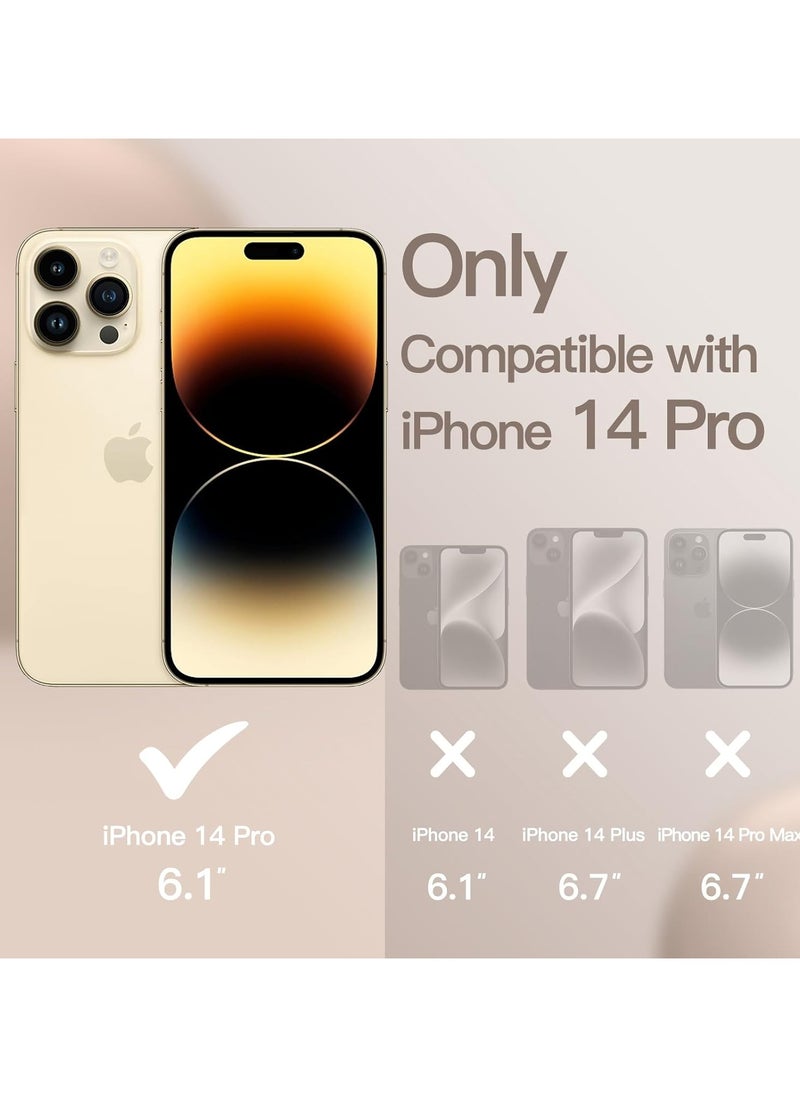 Silicone Case Compatible with iPhone 14 Pro, Slim Liquid Silicone Phone Case with Layers of Soft Rubber, Shockproof Bumper with TPU Lining (Sand Pink)  - Image 2