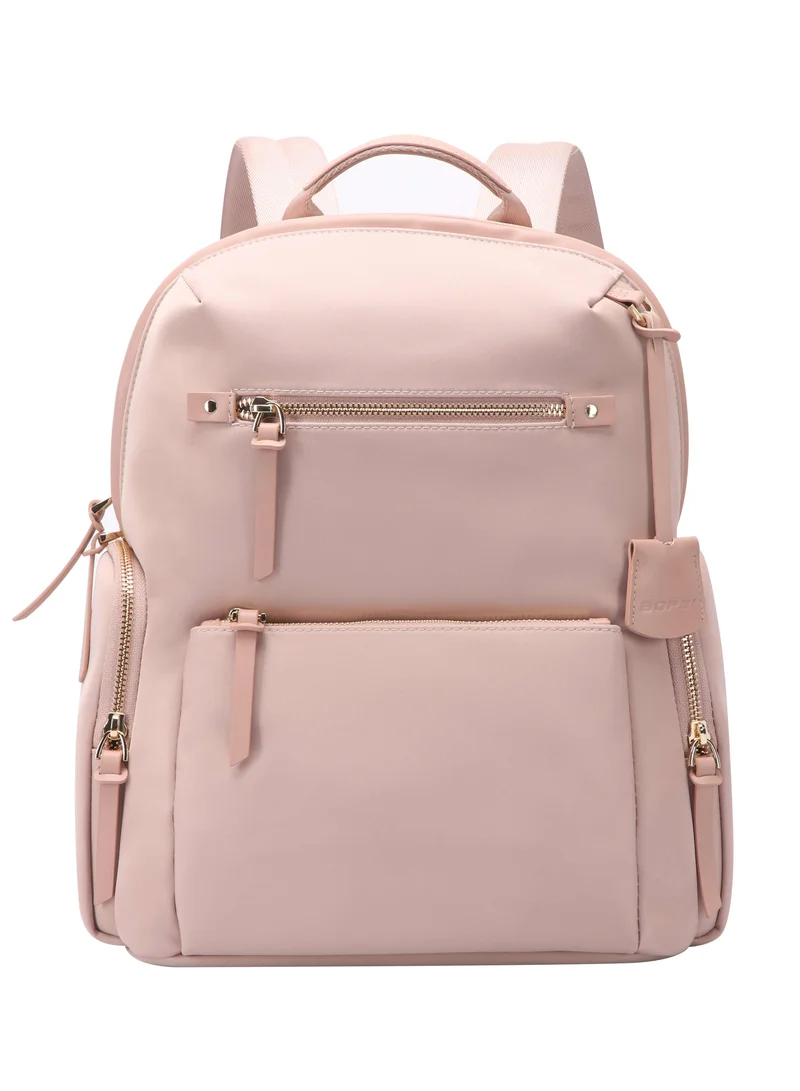 Bopai BOPAI Elegant Professional water resistant Laptop Backpack - Stylish Business Travel Bag for Women with Multi Compartments and Premium Features - BO-LB515-Pink