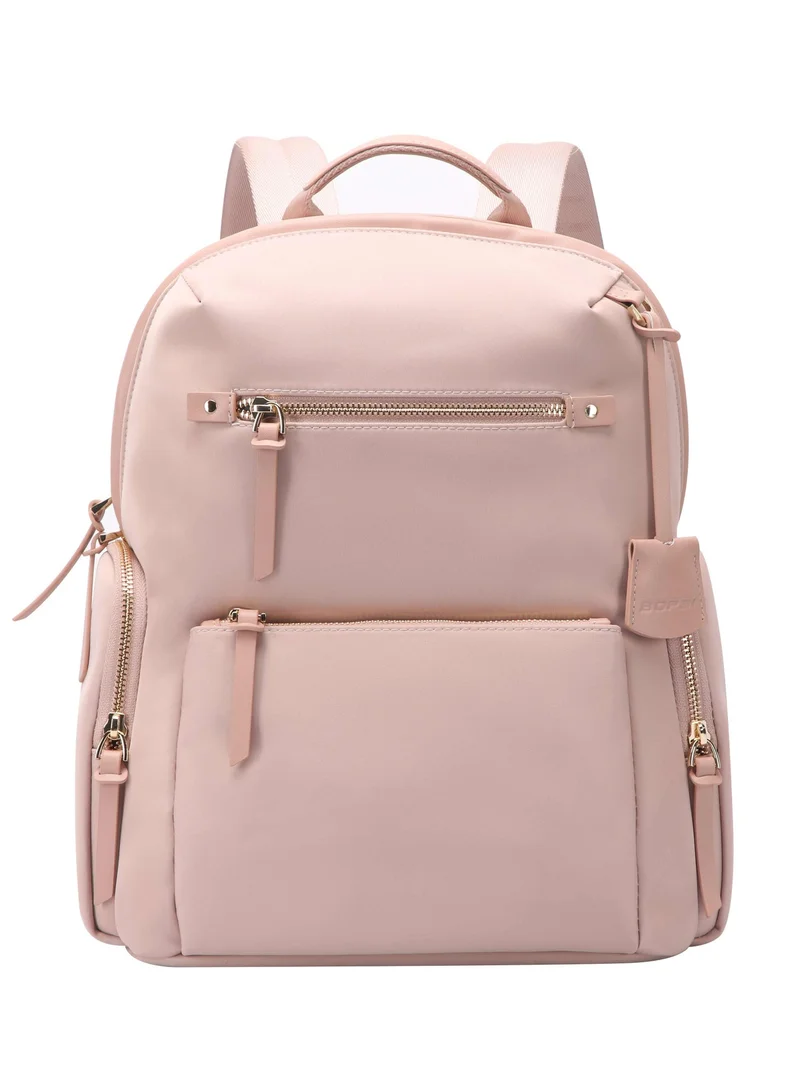 Bopai  Elegant Professional water resistant Laptop Backpack Stylish Business Travel Bag for Women with Multi Compartments and Premium Features, LB515, Pink for Women | Best Price UAE