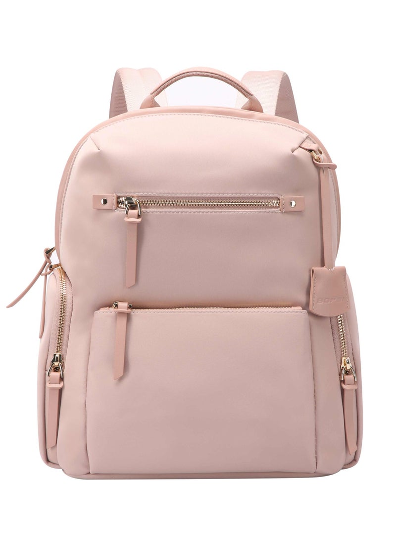 Bopai Elegant Professional water resistant Laptop Backpack Stylish Business Travel Bag for Women with Multi Compartments and Premium Features, LB515, Pink - Image 3