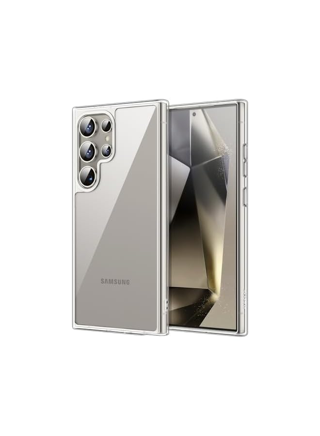 Jetech Case for Galaxy S24 Ultra 5G, Non-Yellowing Shockproof Bumper Protective Phone Cover, Anti-Scratch Hard PC Back (Clear) - Image 1