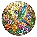 Aeekdook Wooden Puzzle for Adults Stained Glass Hummingbird Puzzle Unique Animal Shape Puzzles Wooden Jigsaw Puzzles for Adults Thanksgiving for Family Friend L134 134in300psc - Image 2