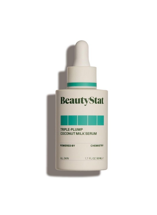 BeautyStat - Triple-Plump Coconut Milk Serum - Moisturize, Plump, & Revitalize With Hyaluronic Acid, Polyglutamic Acid, Microsilver, & Coconut Complex (30 Ml / 1 Fl Oz) - Image 1