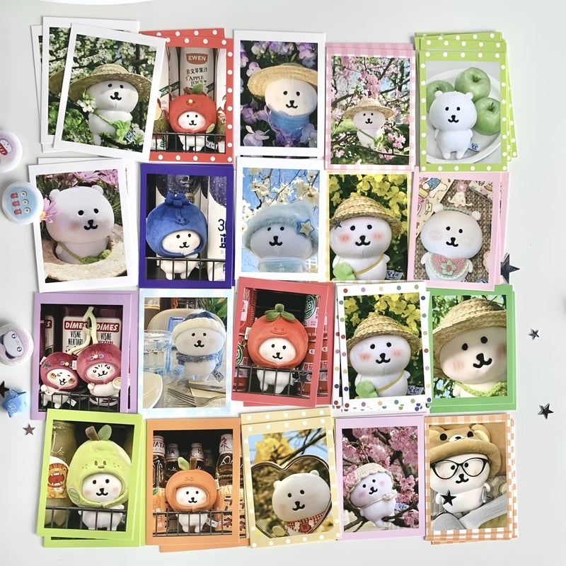 20 Vintage Japanese Style Little White Bear Postcards Hand Account Decorations Niche Gift For Friends - Image 5