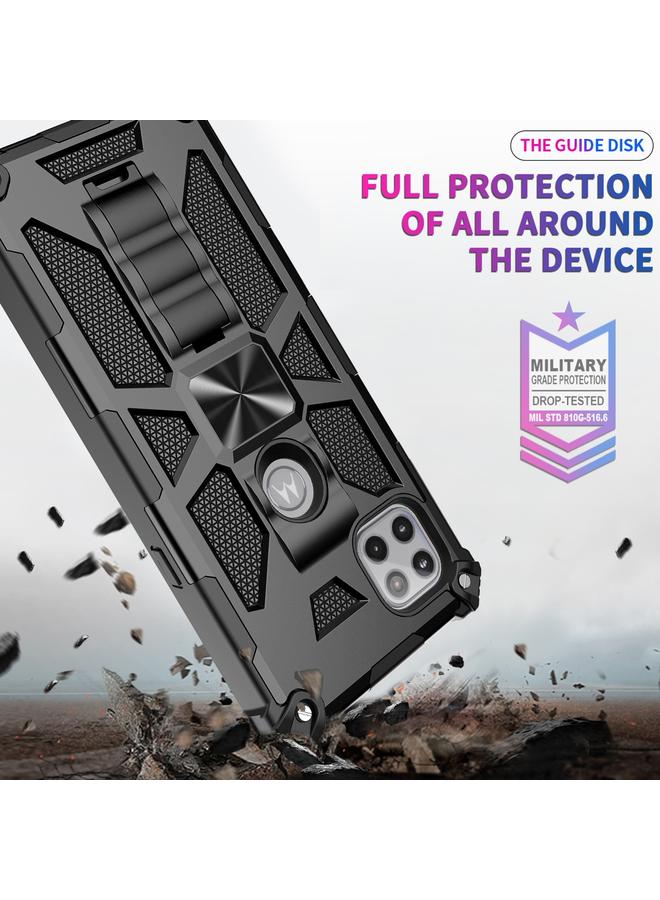 erorex Case For Motorola Moto One 5G Ace Shockproof TPU + PC Magnetic Protective Case with Holder  - Image 4
