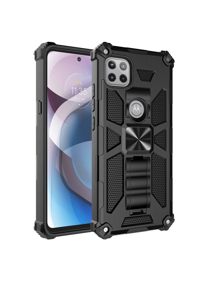 erorex Case For Motorola Moto One 5G Ace Shockproof TPU + PC Magnetic Protective Case with Holder  - Image 1