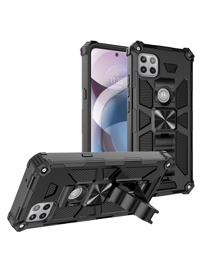 erorex Case For Motorola Moto One 5G Ace Shockproof TPU + PC Magnetic Protective Case with Holder  - Image 2