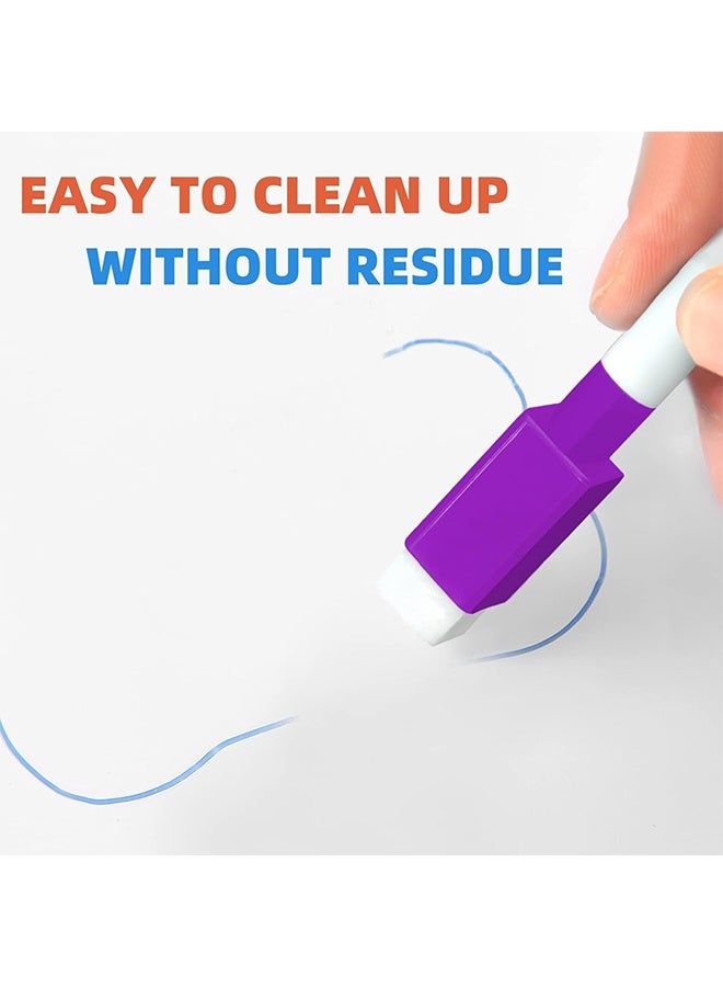 16Pcs Colorful Whiteboard Markers Dry Erase Markers with Eraser Cap, White Board Mini Dry Erase Markers Bulk, Fine Point Tip Student White Board Markers for Teachers Office School Supplies - Image 4