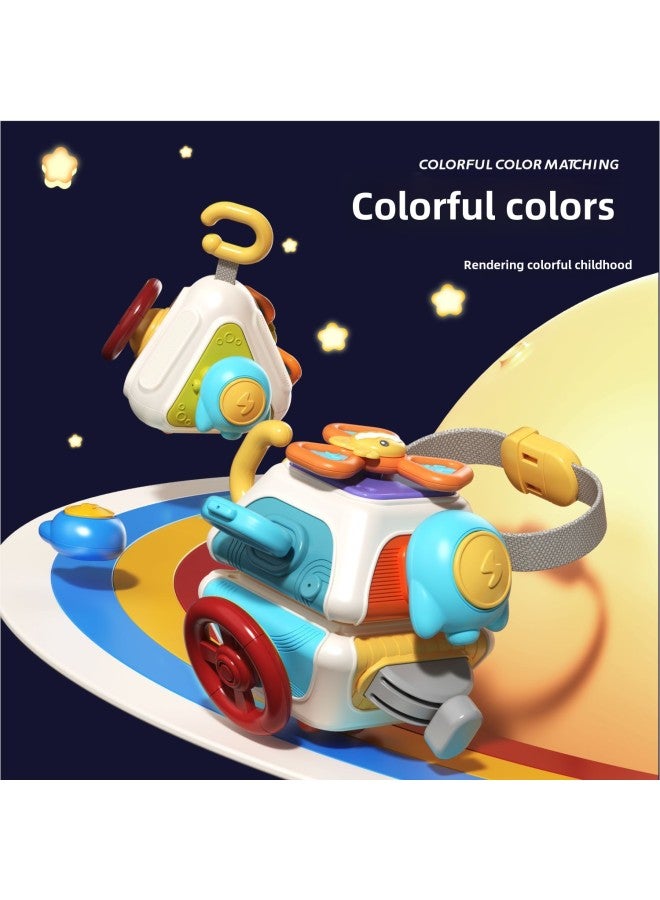 Baby Toy Busy Ball Hand Grab Ball Puzzle Feelings Hexahedron Rotating Box Baby Early Education Turn Music Toy-Color: Ten-sided Function Busy Ball (enlightenment Cognitive/hand And Brain Exercise) - Image 4