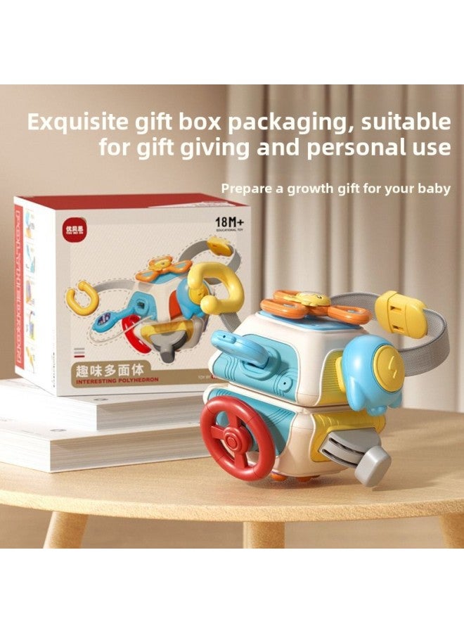 Baby Toy Busy Ball Hand Grab Ball Puzzle Feelings Hexahedron Rotating Box Baby Early Education Turn Music Toy-Color: Ten-sided Function Busy Ball (enlightenment Cognitive/hand And Brain Exercise) - Image 3
