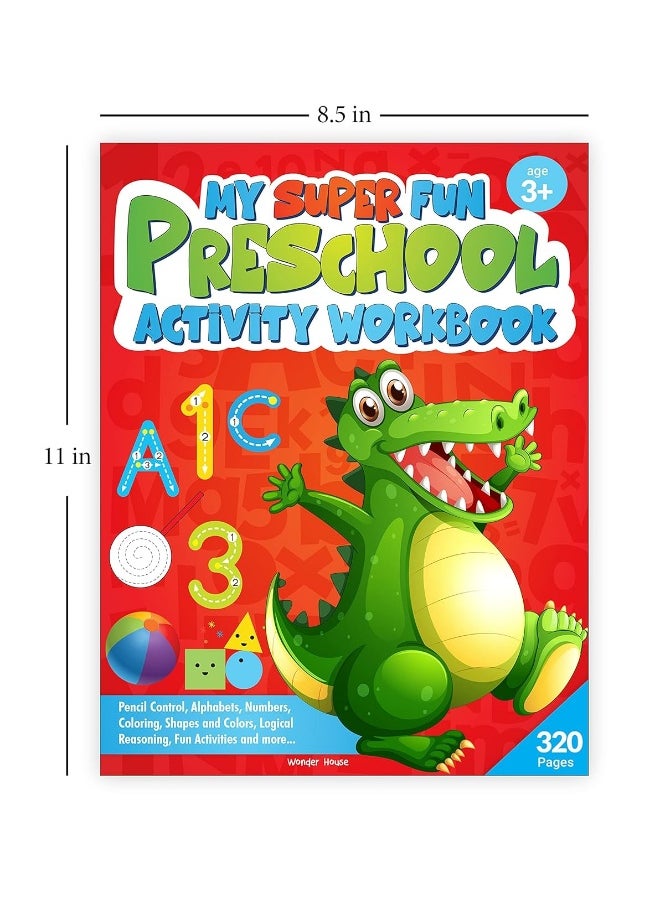 null - My Super Fun Preshool Activity Workbook for Children : Pattern Writing, Colors, Shapes, Numbers 1-10, Early Math, Alphabet, Brain Booster Activities, Following Directions and Interactive Activities - Image 1