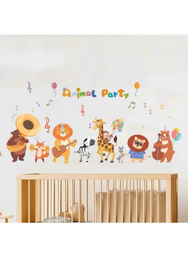 LOMILY Kids Playroom Animals Wall Decals Large,Color Nursery Daycare Wall Stickers,Cute Wall Corner Decor for Preschool,Door,Window,Toddler,Boys,Girls,Bedroom. - Image 4