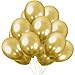 KBZVNAF Gold Metallic Chrome Latex Balloons 50 Pack 12 inch Round Helium Balloons for Birthday Wedding Graduation Baby Shower Party Decorations - Image 3