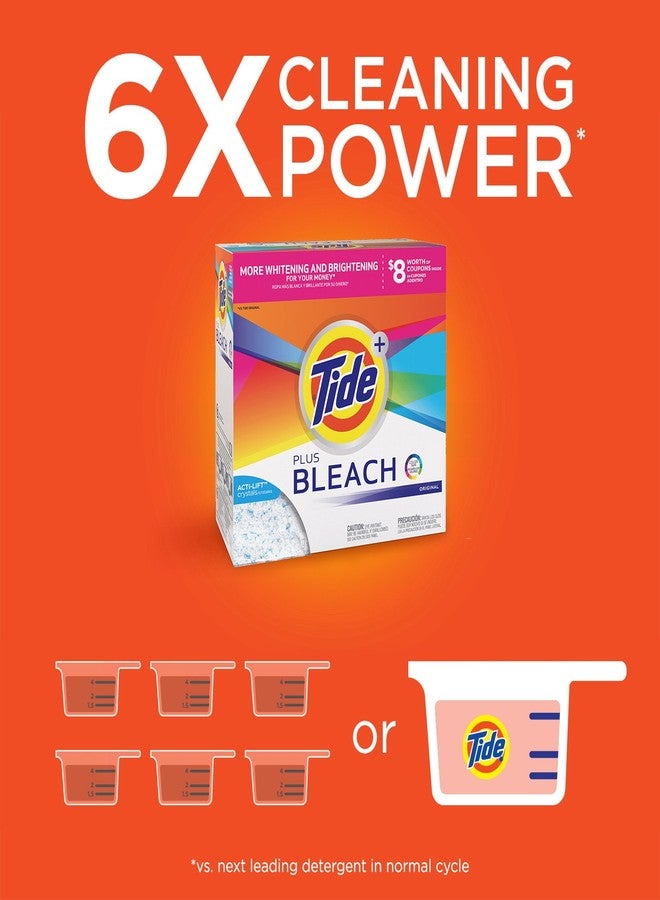 Tide Ultra Plus Bleach Original Scent Powder Laundry Detergent, 53 Loads, 95 oz - Image 3
