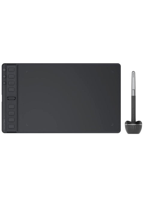 Inspiroy 2 Medium Drawing Tablet with Scroll Wheel 3-Set 8 Customized Keys Battery-Free Stylus for Digital Art, Design, Sketch, 9x5inch Graphics Tablet Works with Mac, PC & Mobile, Black