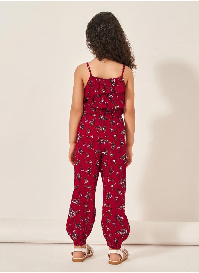 All-Over Print Strappy Ruched Waist Jumpsuit - pzsku/Z1B4E9A29C50FD365FE8EZ/45/1741119788/1046741c-3827-4c95-a34d-6296d7640381