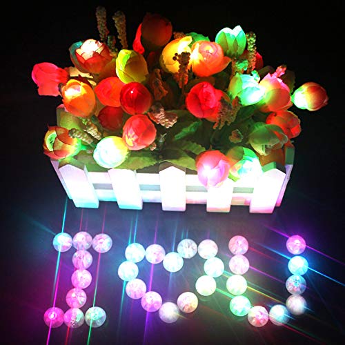 Neo LOONS® 100pcs/lot 100 X Multicolor Round Led Flash Ball Lamp Balloon Light Long Standby time for Paper Lantern Balloon Light Party Wedding Decoration - Image 3