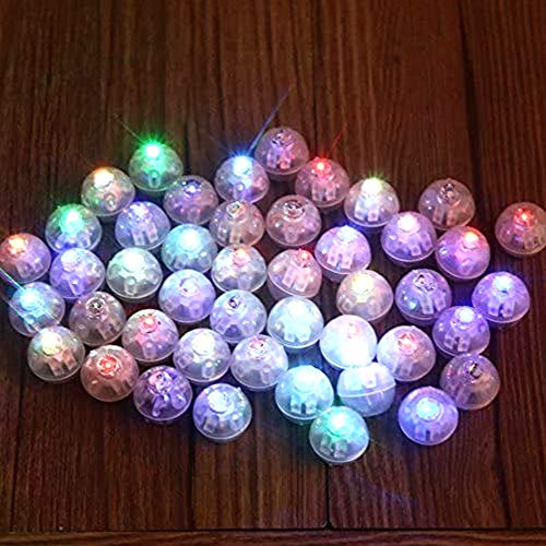 Neo LOONS® 100pcs/lot 100 X Multicolor Round Led Flash Ball Lamp Balloon Light Long Standby time for Paper Lantern Balloon Light Party Wedding Decoration - Image 1