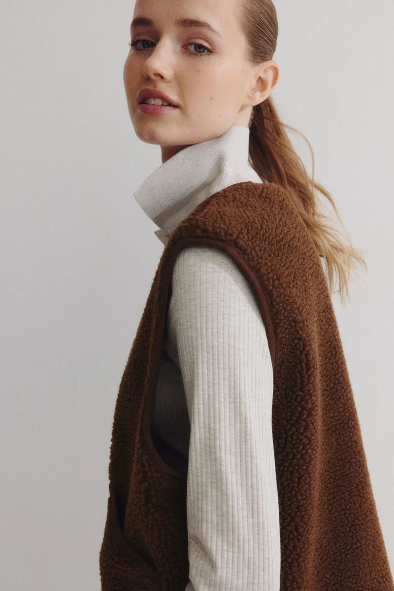 H&M Teddy gilet
