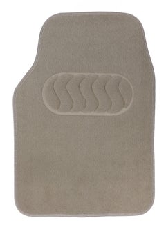 Epsilon Epsilon Car Mat Set- EPSCM1588/ 3 Piece Pack, Perfect for SUVs Cars, Excellent Floor Grip and Anti-Slip Design/ Stylish Floor Protection, Universal Size and Easy to Clean/ Beige  - Image 2