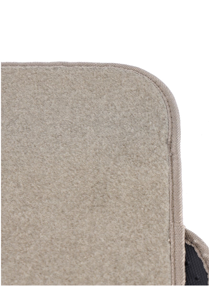 Epsilon - Epsilon Car Mat Set- EPSCM1588/ 3 Piece Pack, Perfect for SUVs Cars, Excellent Floor Grip and Anti-Slip Design/ Stylish Floor Protection, Universal Size and Easy to Clean/ Beige - Image 1