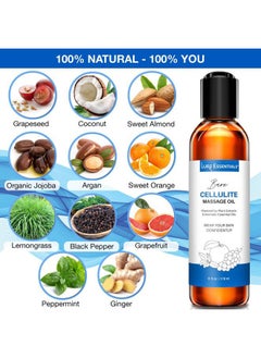 Lure Essentials Hydrating Cellulite Body Massage Oil Stretch Mark Oil - 6 fl oz  - Image 3