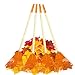 POMIKU Kids Rakes 4 Pieces 31 Heavy Duty Lawn Tool for Leaves Child Size Plastic Head  Wooden Handle Gardening Tools for Boys Girls Gifts Age 3 Year Old and Up - Image 4
