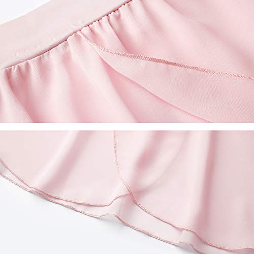 Stelle Girls Ballet Dance Chiffon Wrap Skirt (7-9 Years, Pink (Pull On)) - Image 4