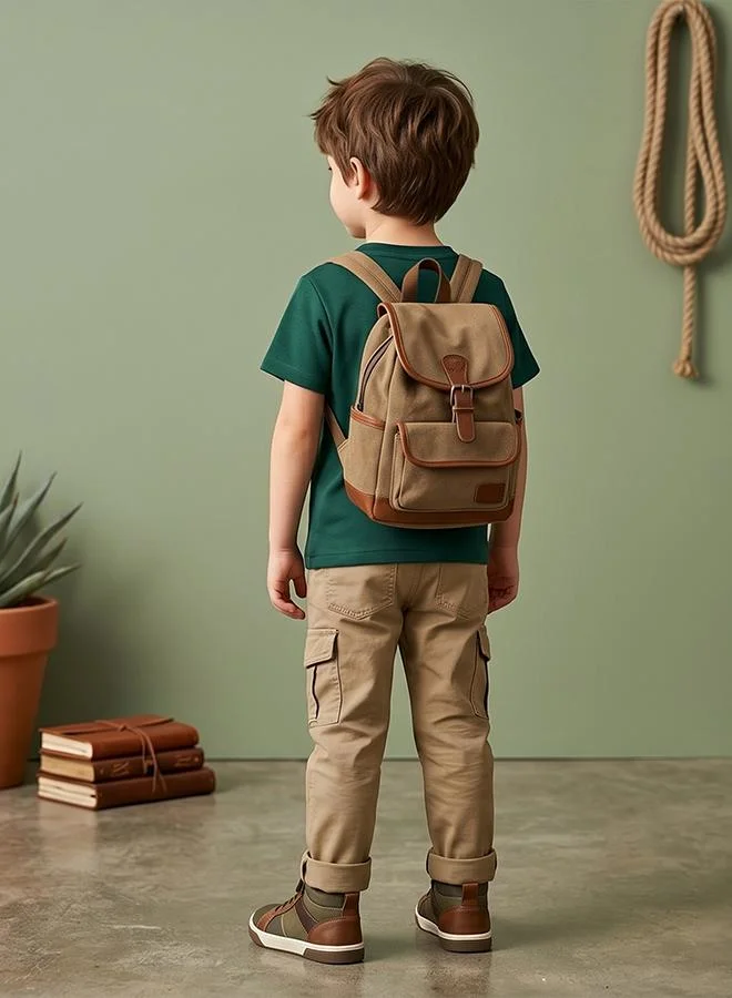 Babies & More Babies & More Toddler Boys Dark Green Short Sleeve T-Shirt