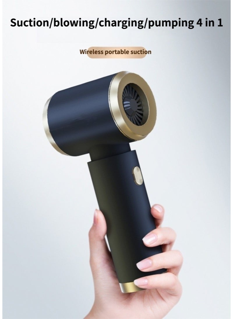 Car Vacuum Cleaner 15000pa- High Power, Long Battery Life, Compact Mini Handheld Cordless Vacuum for Cars and Home, Strong Suction, Blowing, charging and pumping 4-in-1,Black - Image 5