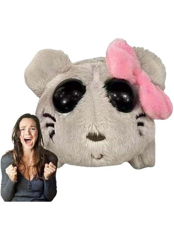 null - Sad Hamster Meme Plush Toy, Sad Hamstere Stuffed Animal Doll, Sad Hamster Plush, Pink Bow Toy Hamster With Built-in Violin Sound, Stuffed Animal Plushes For Kids,Hamster Plush For Cuddly Experience - Image 1