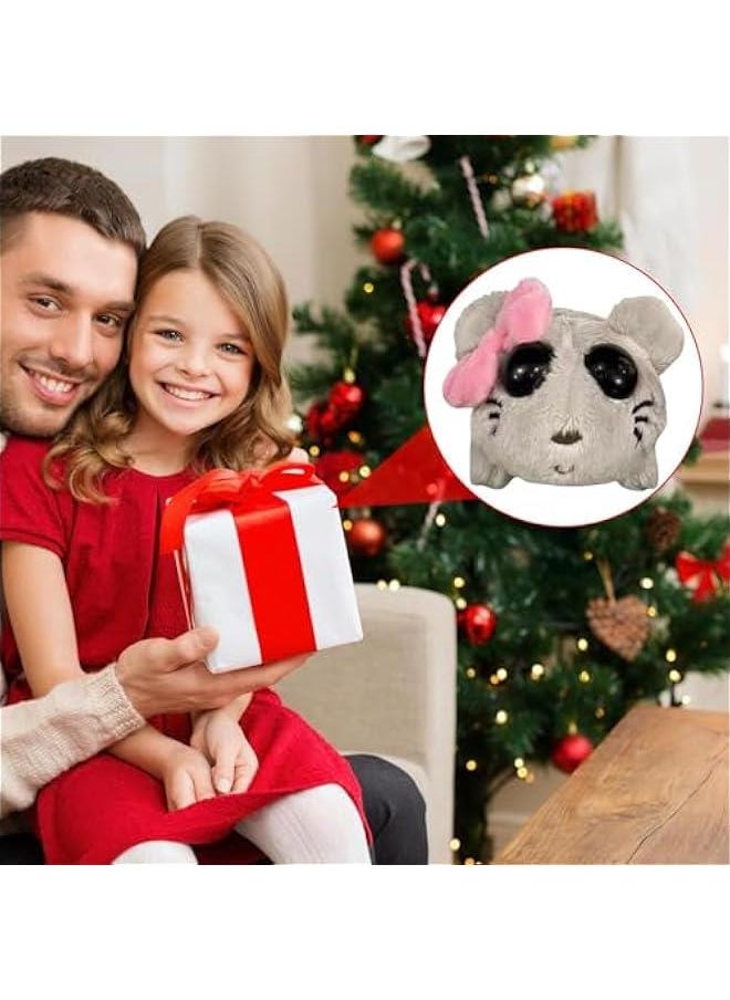 null - Sad Hamster Meme Plush Toy, Sad Hamstere Stuffed Animal Doll, Sad Hamster Plush, Pink Bow Toy Hamster With Built-in Violin Sound, Stuffed Animal Plushes For Kids,Hamster Plush For Cuddly Experience - Image 1