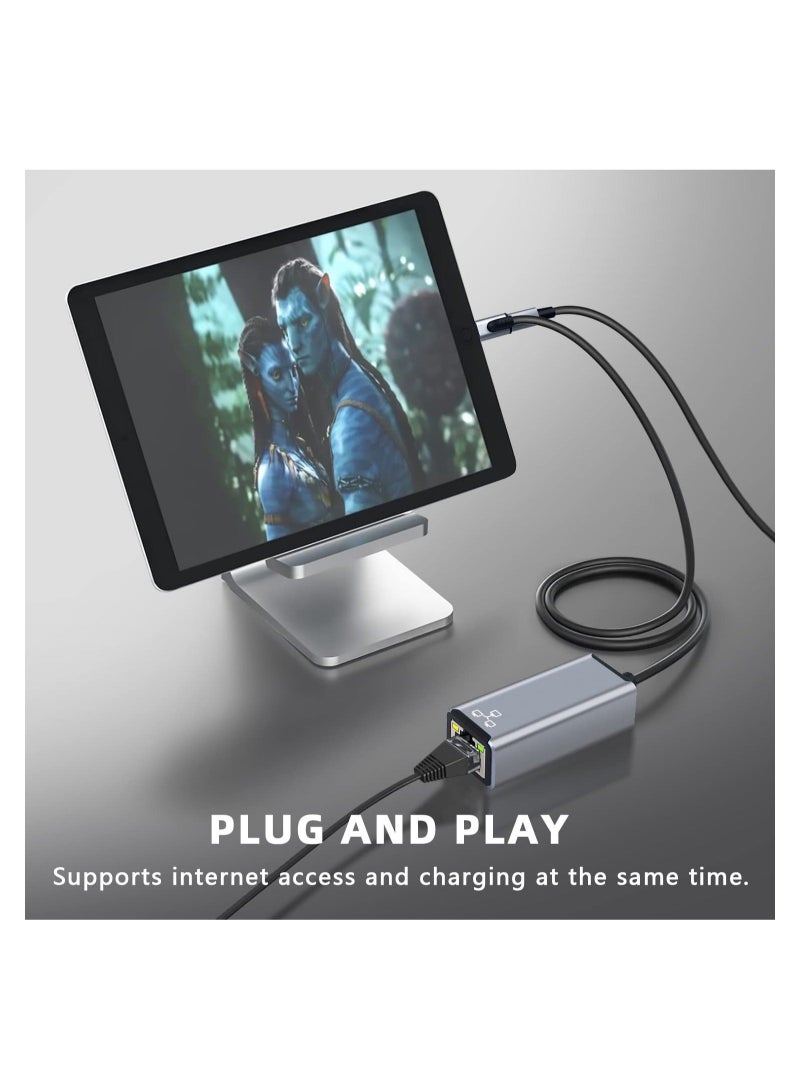 Captaintech Lightning to Ethernet Adapter for iPhone to RJ45 Ethernet LAN Network Adapter, Supports 100Mbps High-Speed Ethernet Network, Compatible with iPad/iPhone 13/12, Plug and Play - Image 5