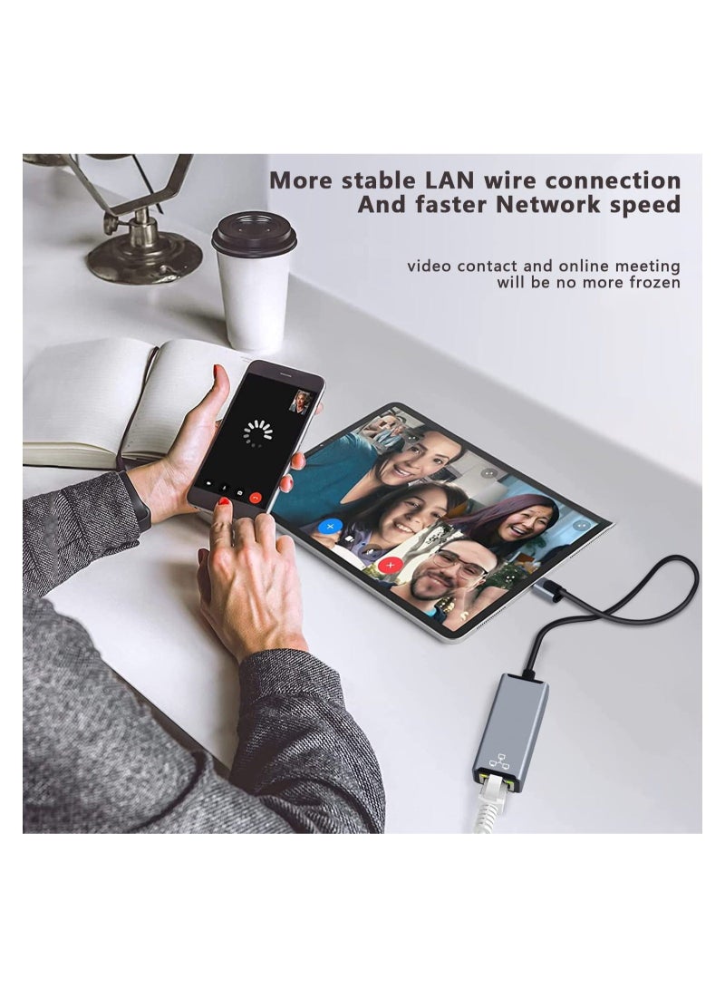 Captaintech Lightning to Ethernet Adapter for iPhone to RJ45 Ethernet LAN Network Adapter, Supports 100Mbps High-Speed Ethernet Network, Compatible with iPad/iPhone 13/12, Plug and Play - Image 3