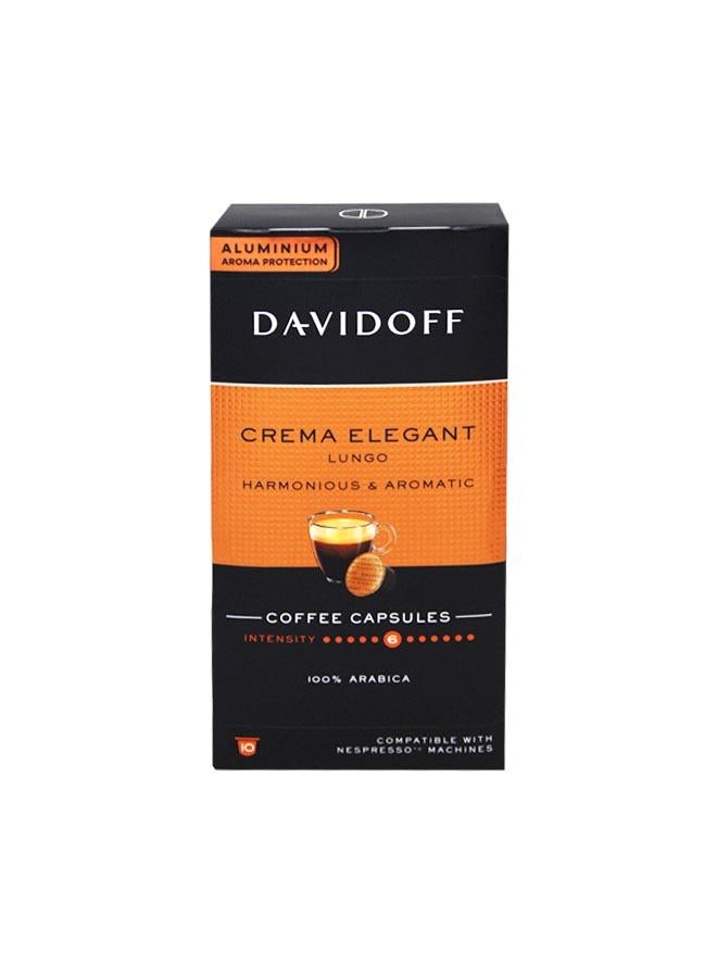 Davidoff Crema Intense Lungo Coffee Capsules 55gm- Pack of 10
